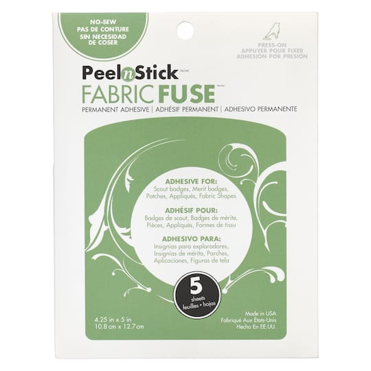 12 Packs: 5 ct. (60 total) Peel n Stick&#x2122; Fabric Fuse Sheets